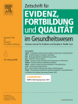 Go to journal home page - Zeitschrift für ärztliche Fortbildung und Qualität im Gesundheitswesen